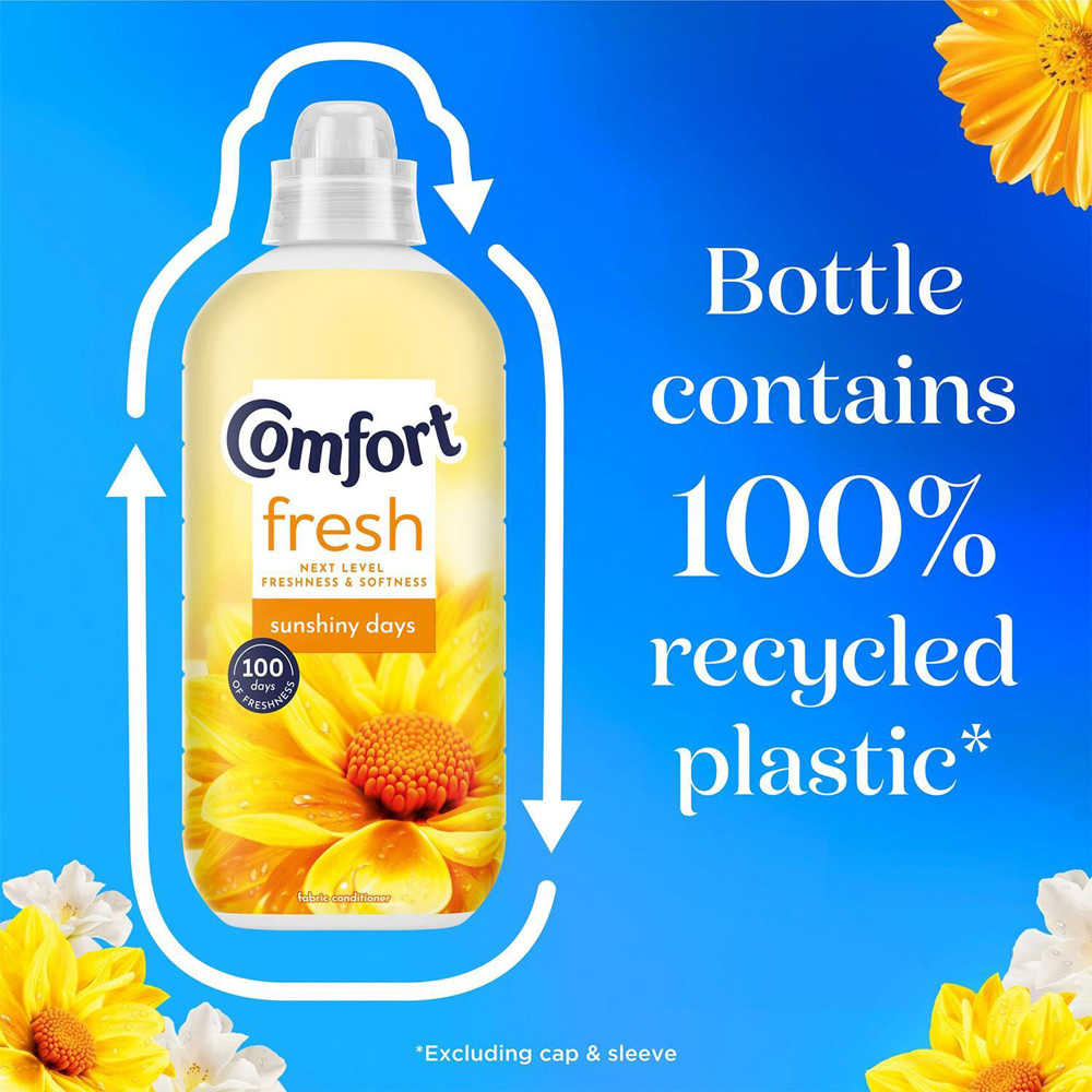 Comfort Fresh Sunshiny Days Liquid Fabric Conditioner 31 Washes 930ml 8 Pack Image 7