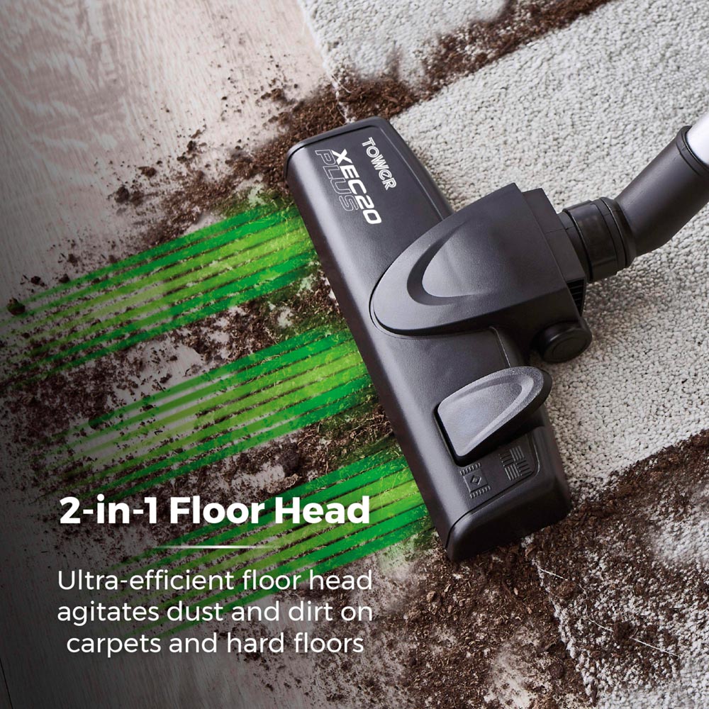 Tower XEC20 Plus 3-in-1 Platinum Corded Lightweight Vacuum Cleaner 600W Image 8