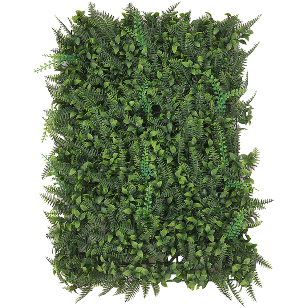Living and Home Dark Green Artificial Plant Hedge Wall Panel 60 x 40cm Image 1