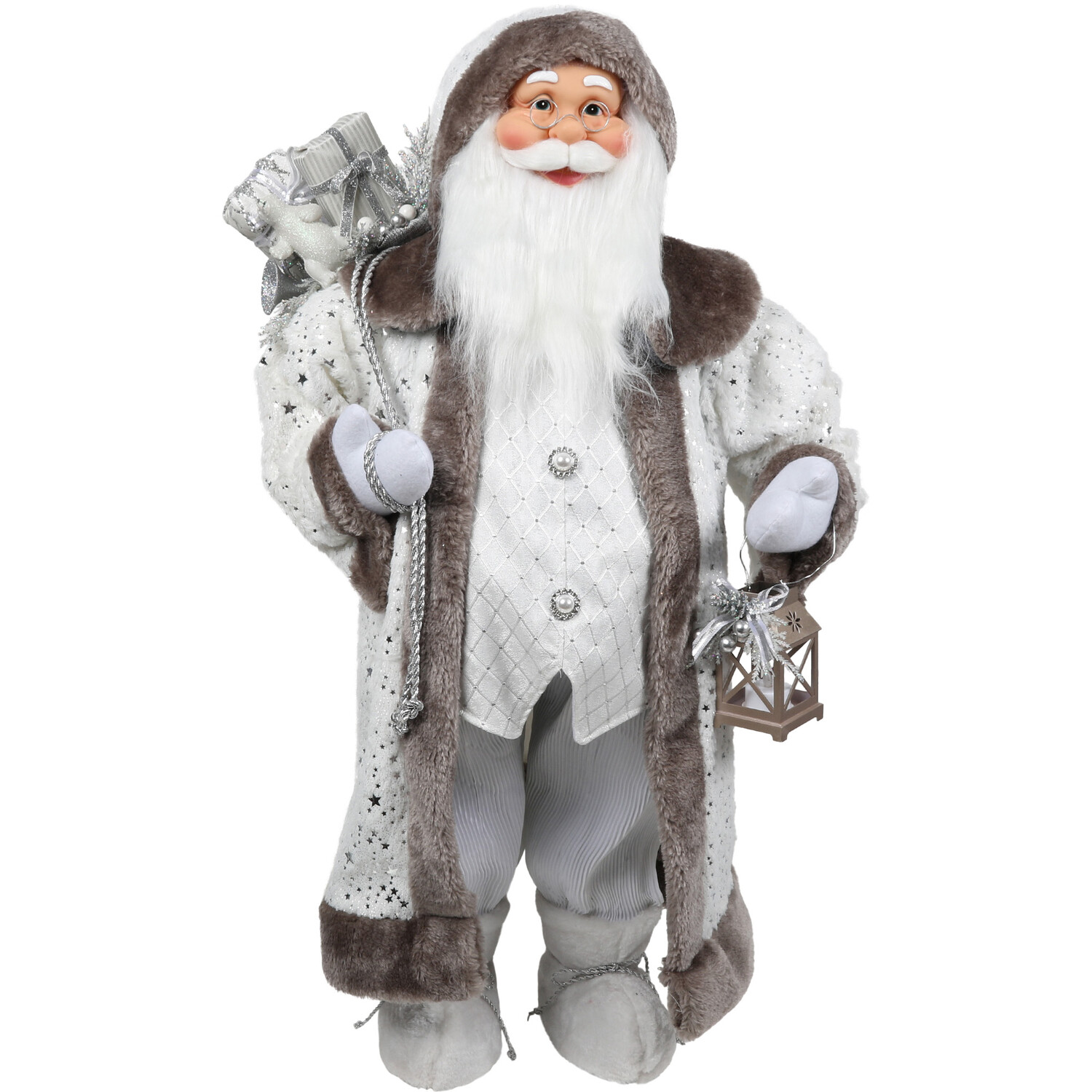 Large Scandi Standing Santa - White Image 1