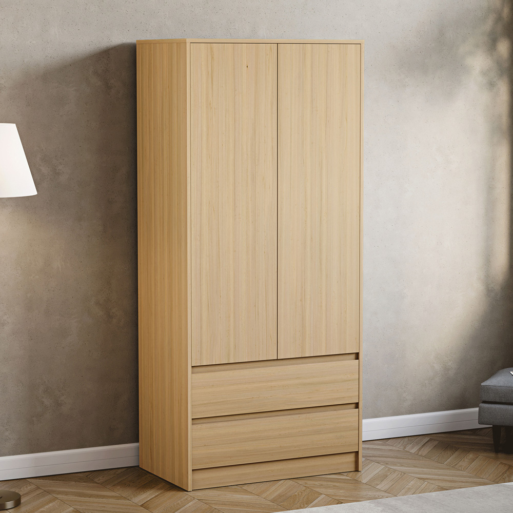 VIDA DESIGNS Denver 2 Door 2 Drawer Pine Wardrobe Image 4