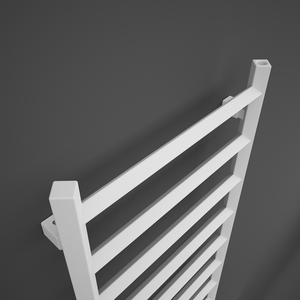 Terma Crystal 1364 BTU Soft White Electric Heated Towel Rail 1200 x 500mm Image 3
