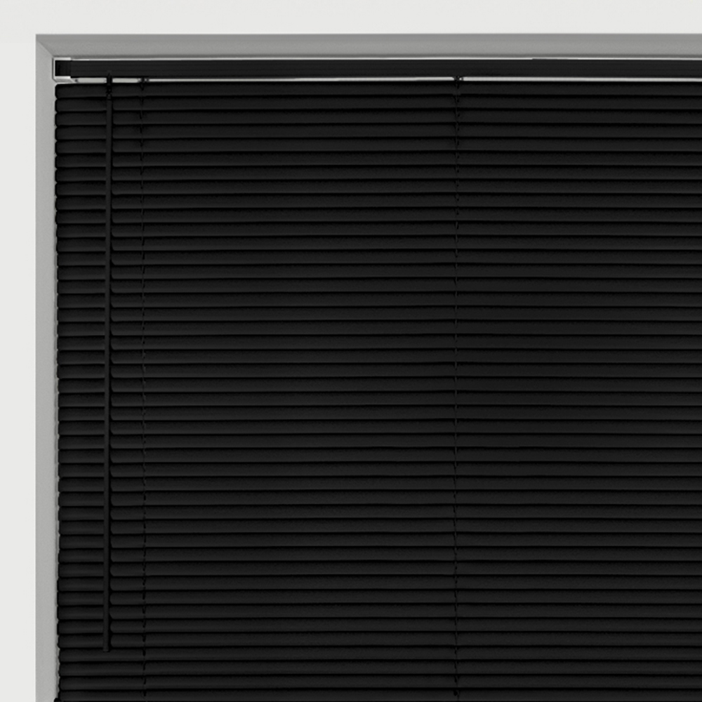 Caecus PVC Long Drop Venetian Blind Black 150 x 210cm Image 2