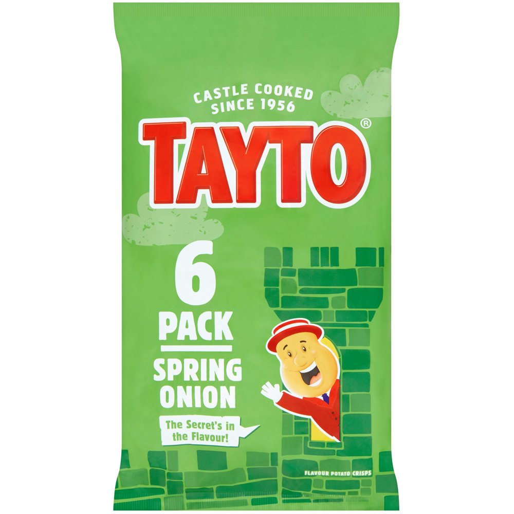 Tayto Spring Onion Crisps 6 Pack Image