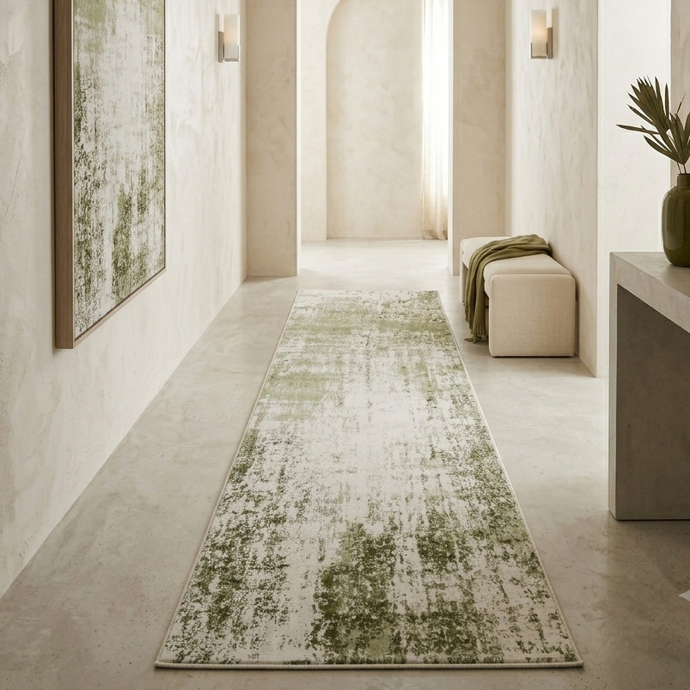 Kukoon Catalina Green Abstract Rug 60 x 240cm Image 8