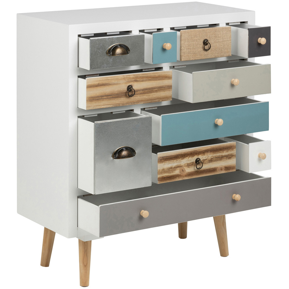 Florence Thais 11 Drawer White Chest of Drawers Image 4