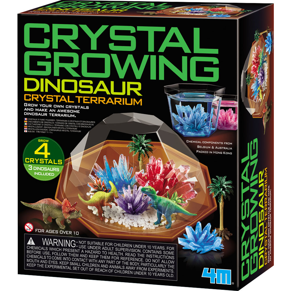 4M Crystal Growing Dinosaur Terrarium Image 1