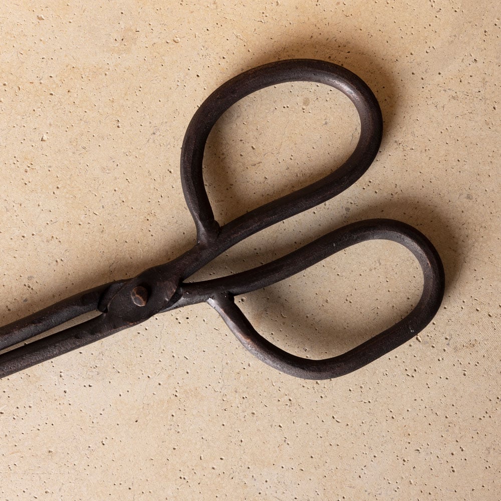 Charles Bentley Black Cast Iron Coal Tongs Image 6
