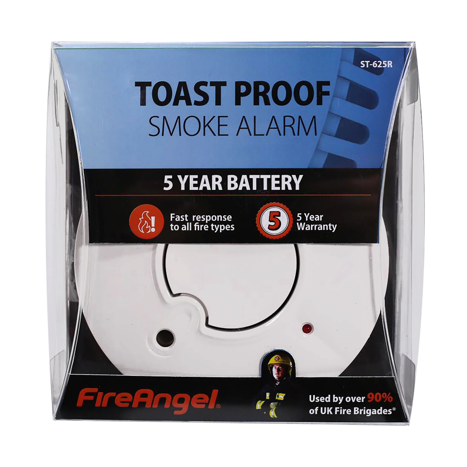FireAngel 5 Year Battery Toast Proof Smoke Alarm Image 1