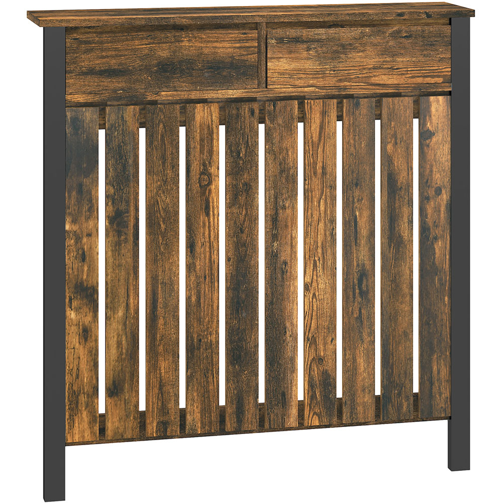 Portland Wood Effect Vertical Slats Radiator Cover Small Image 1