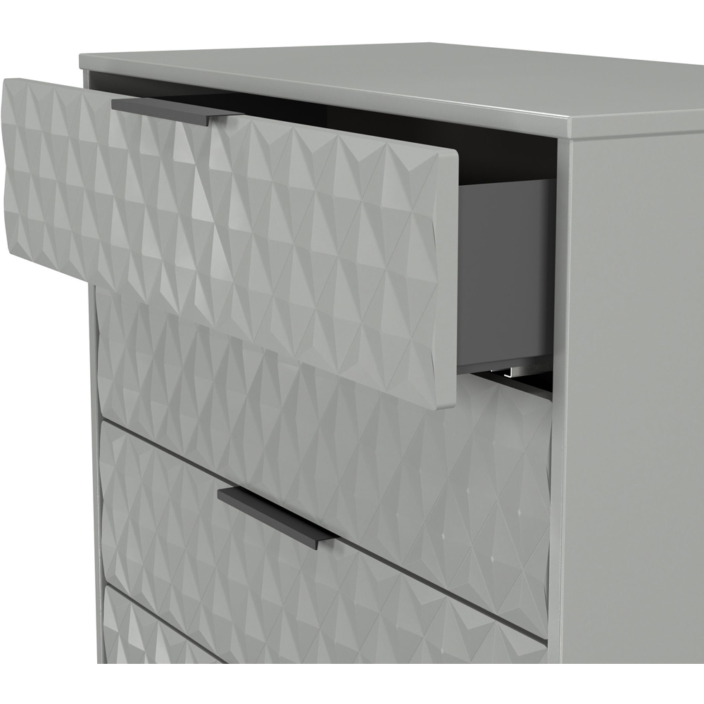 Crowndale Harlequin 4 Drawer Dusk Grey Chest of Drawers Ready Assembled Image 6