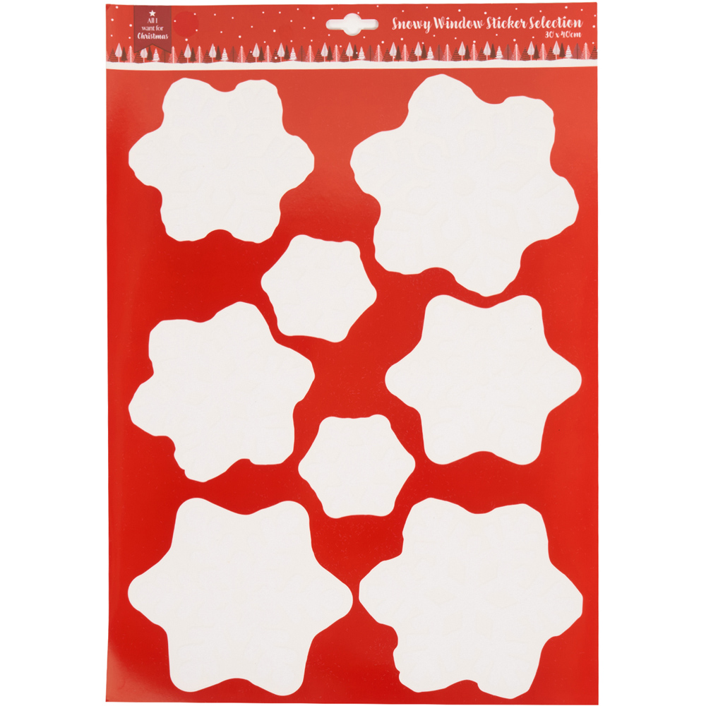 Snowy Window Sticker Selection Image 2