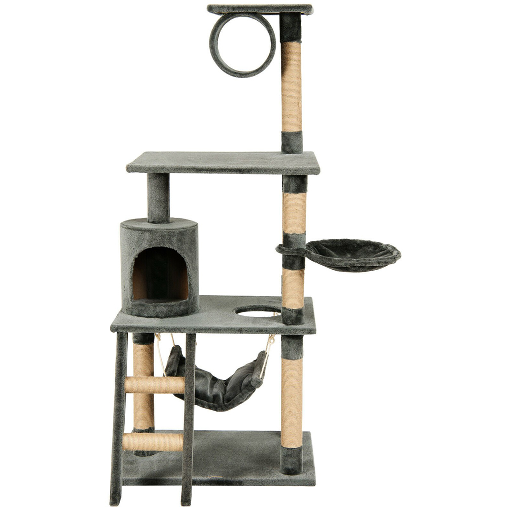 Costway 150cm Grey Cat Tree Scratcher Image 2