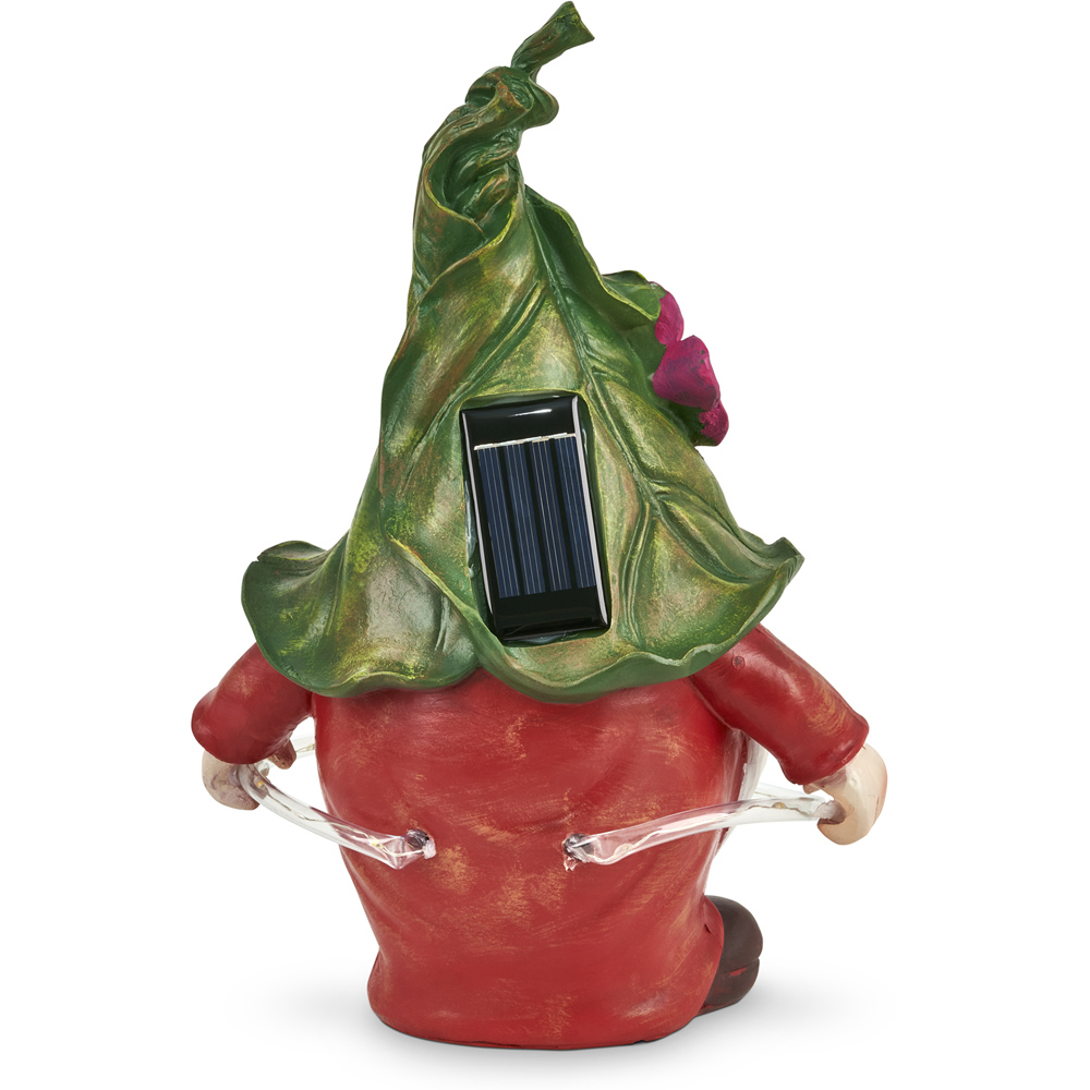 wilko Funny Gnome Statue with Hula Hoop LED Light Image 4