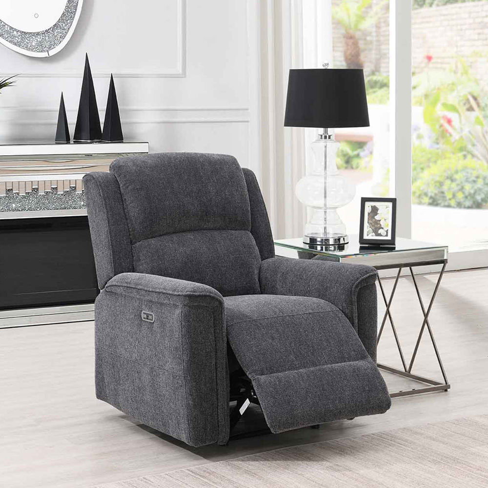 Eastside Dark Grey Power Recliner Chair Image 4