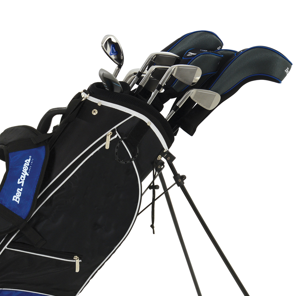 Ben Sayers One Length M8 Package Set with Blue Stand Bag Graphite Steel MRH Image 2