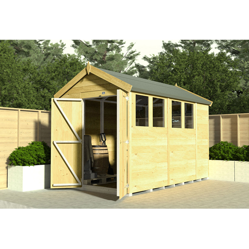 DIY Sheds 7 x 6ft Tongue and Groove Timber Apex Security Shed Image 4
