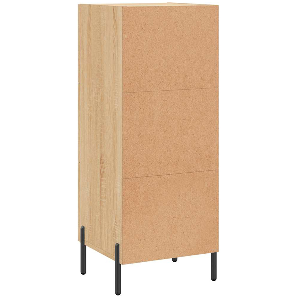 vidaXL 3 Drawer Sonoma Oak Sideboard Image 8