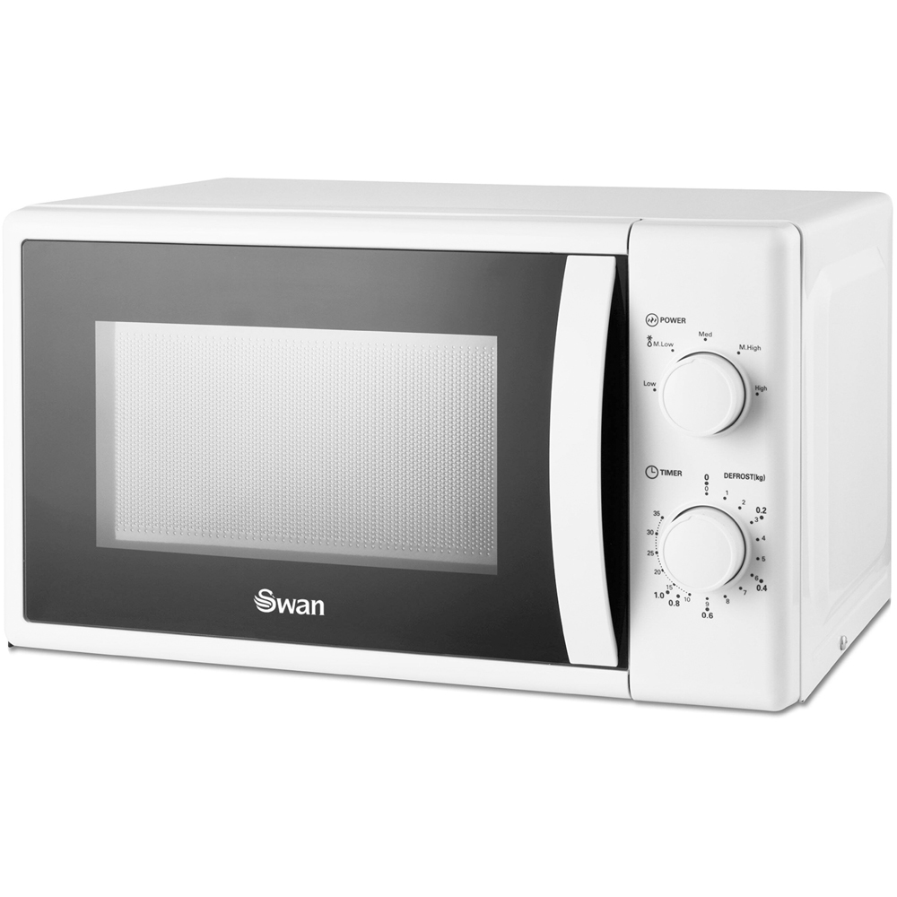 Swan SM4420WHT White Manual Microwave 20L 700W Image 1