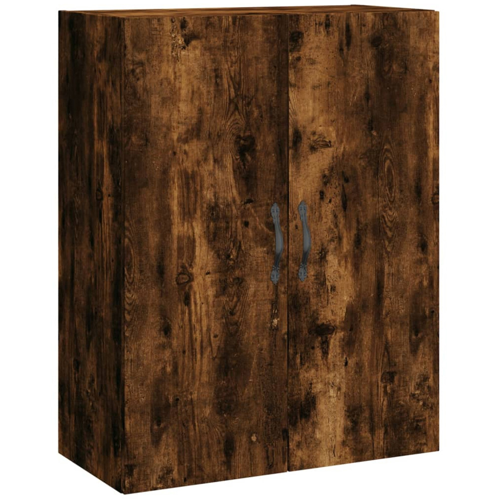 vidaXL 2 Door Smoked Oak Wall Mounted Storage Cabinet 2 Pack Image 5