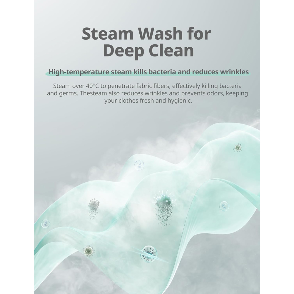 Comfee White 9kg Freestanding Washing Machine Image 4