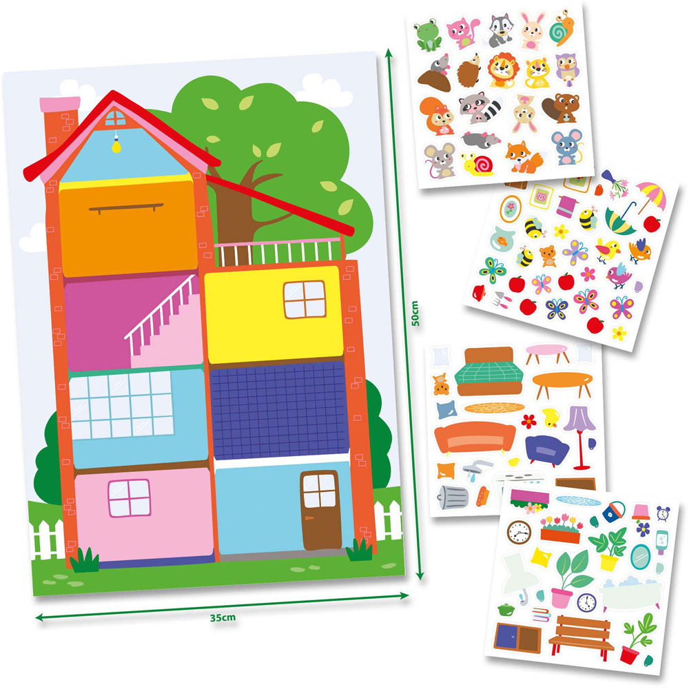 SES Creative My First House Poster with Stickers Activity Set Image 5
