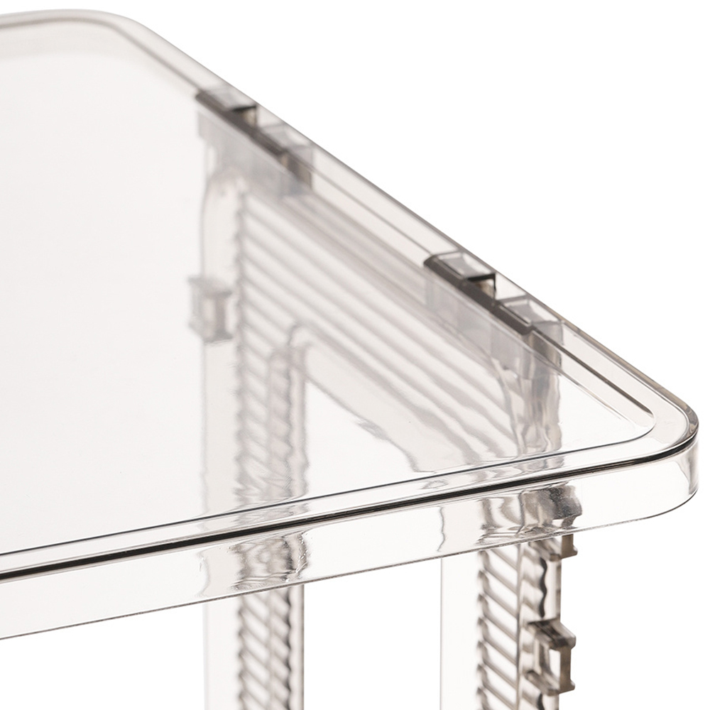 H&O Direct 5 Tier Clear Open Shoe Storage Rack Image 3