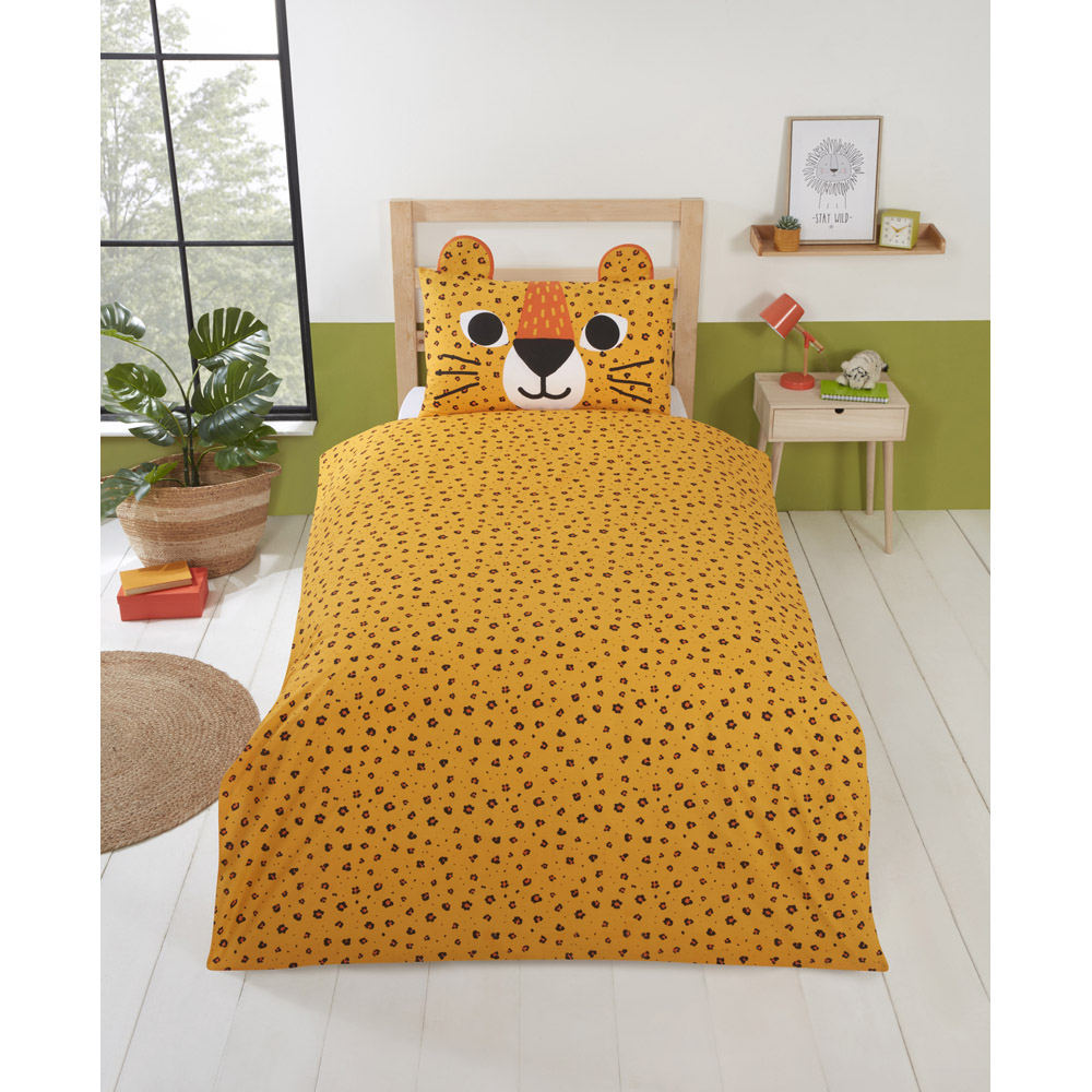 Rapport Home Toddler Multicolour Wild Cats Duvet Cover Set Image 3