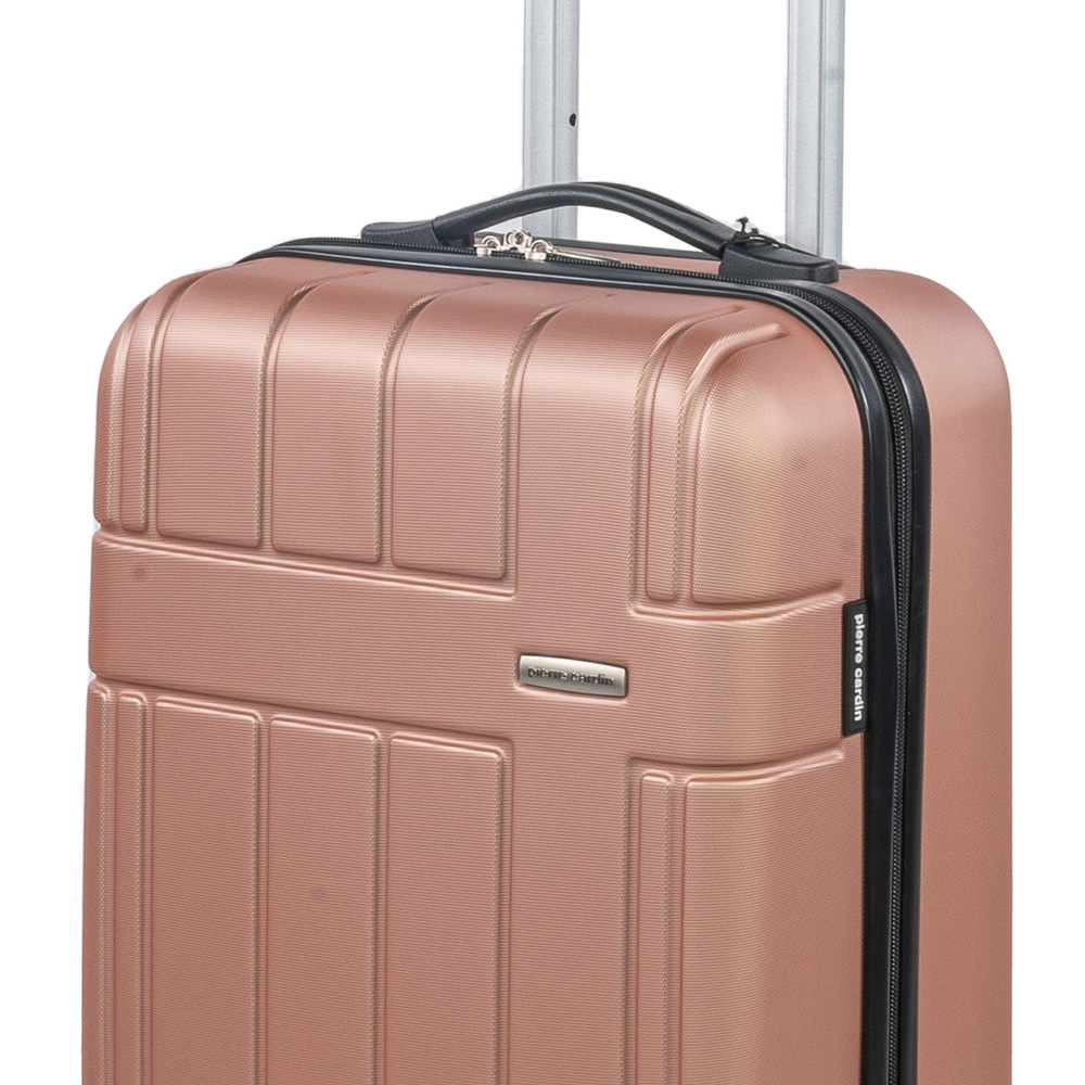 Pierre Cardin Small Cream Lightweight Trolley Suitcase Image 2