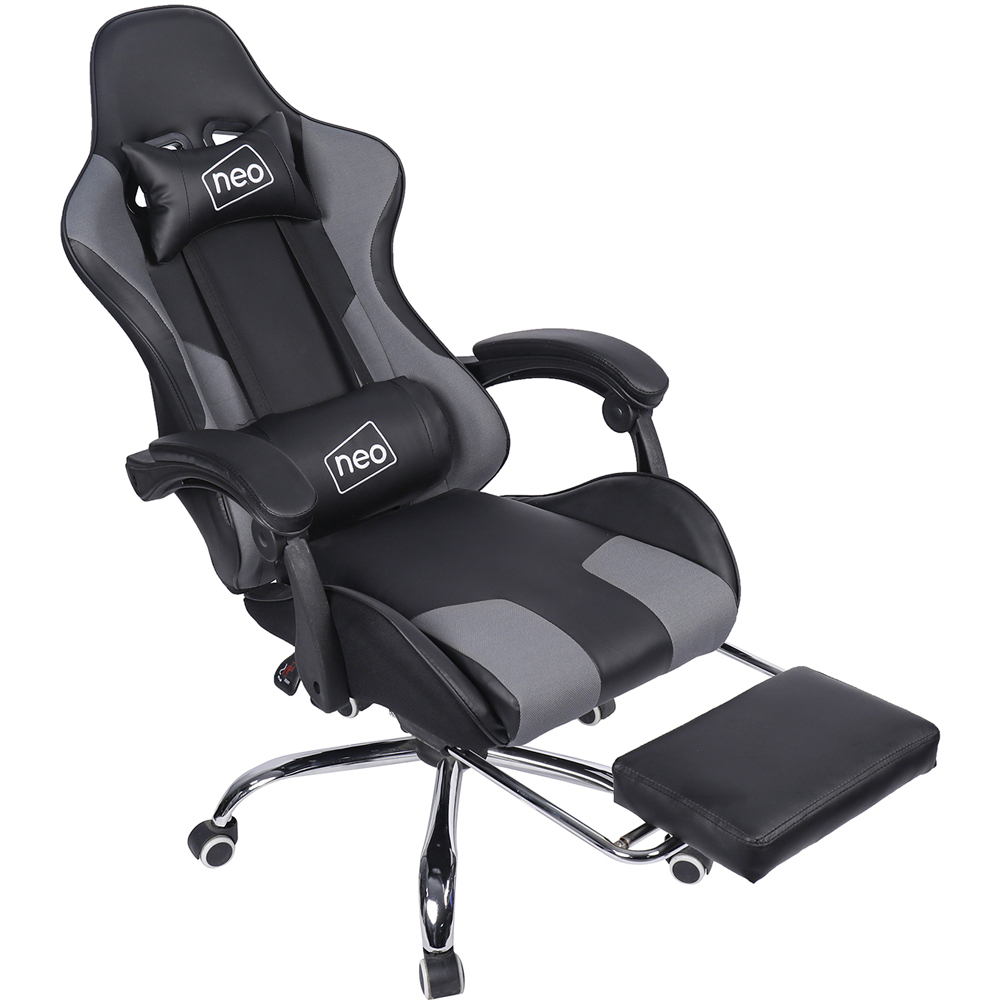 Neo Grey PU Leather Swivel Massage Office Chair Image 3