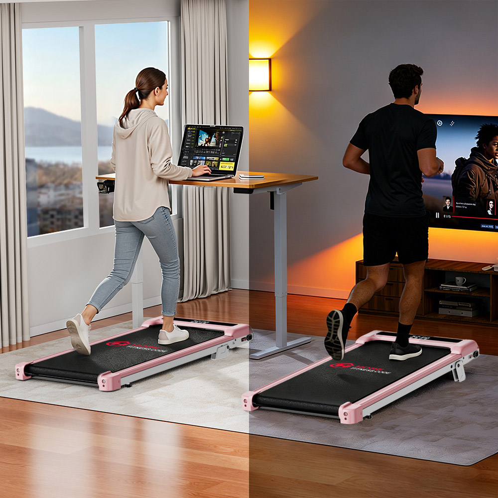 Rattrix Z3 Pink Manual Incline Treadmill Image 7