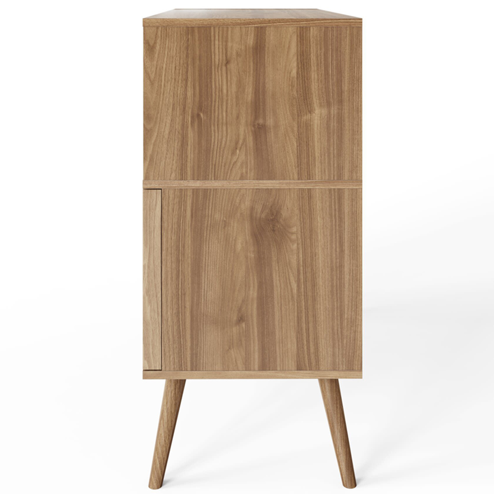 GFW Rowan Oak Louvered Compact Sideboard Image 5