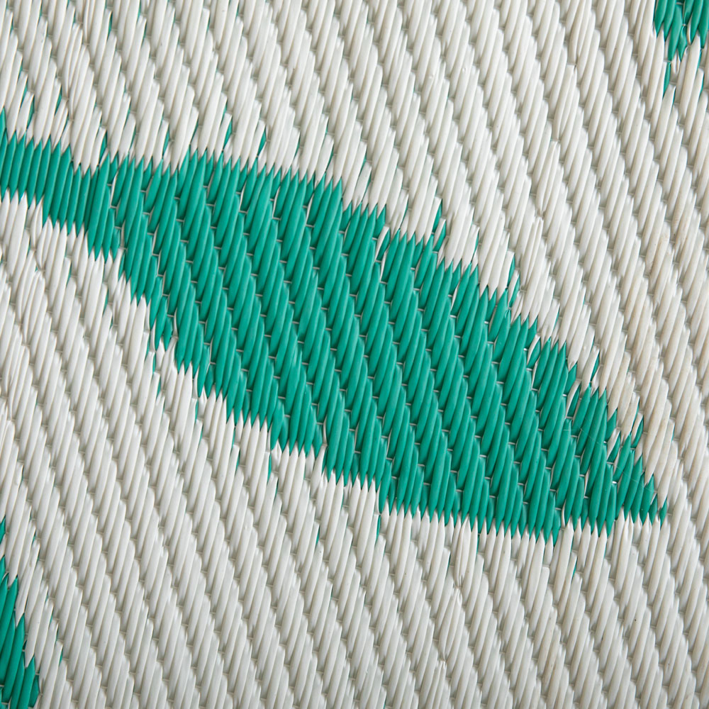 Samuel Alexander Green Leaves Large Outdoor Rug Mat 150 x 210cm Image 8