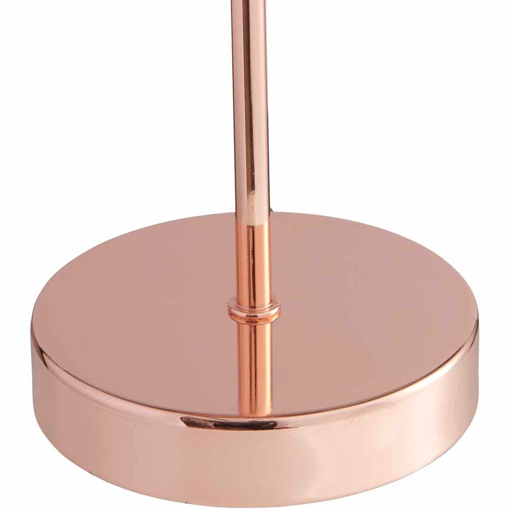 Wilko Beige Gold Velvet Table Lamp Image 3