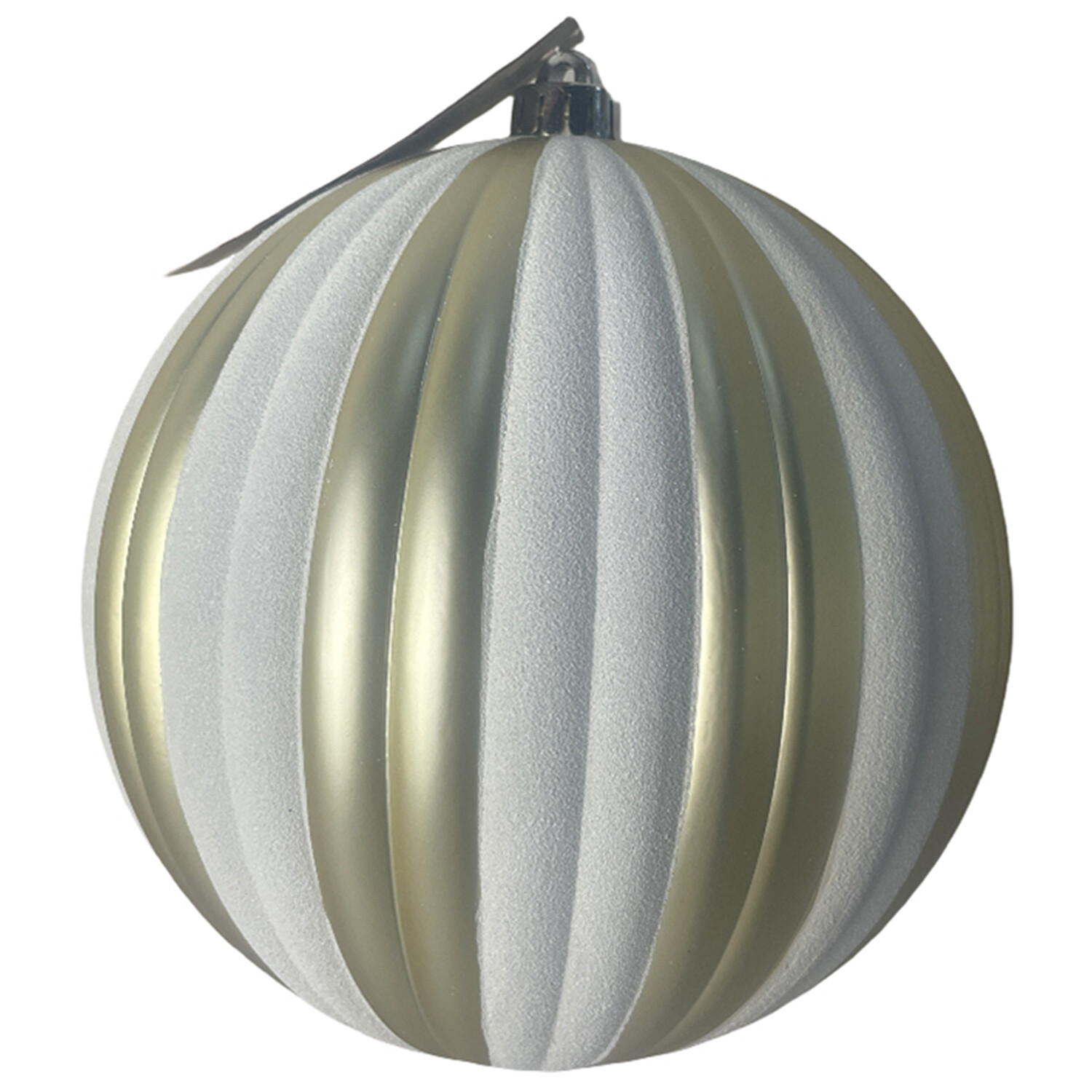 Blushing Ballroom Bauble XL - Gold & White Image
