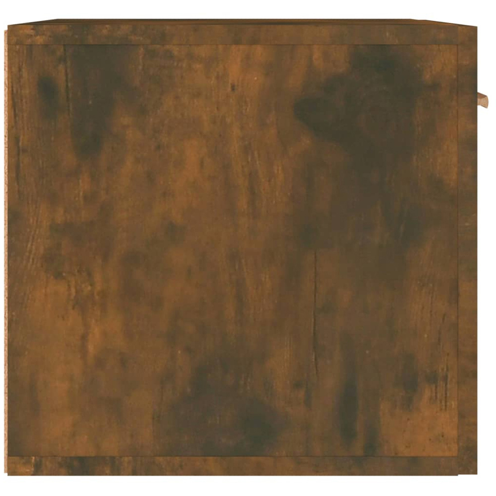vidaXL 2 Compartment Smoked Oak Wall Cabinet Image 5