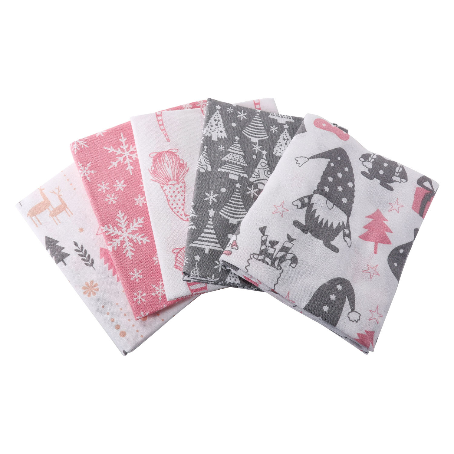 Pack of Five Gonk Fat Quarters Image 1