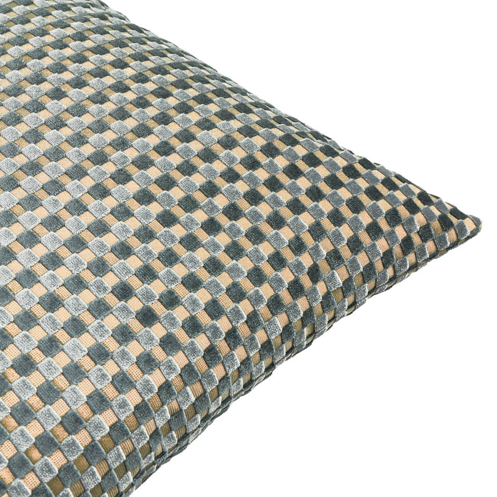 Furn Christmas Mineral Checkered Velvet Cushion 45 x 45cm Image 2