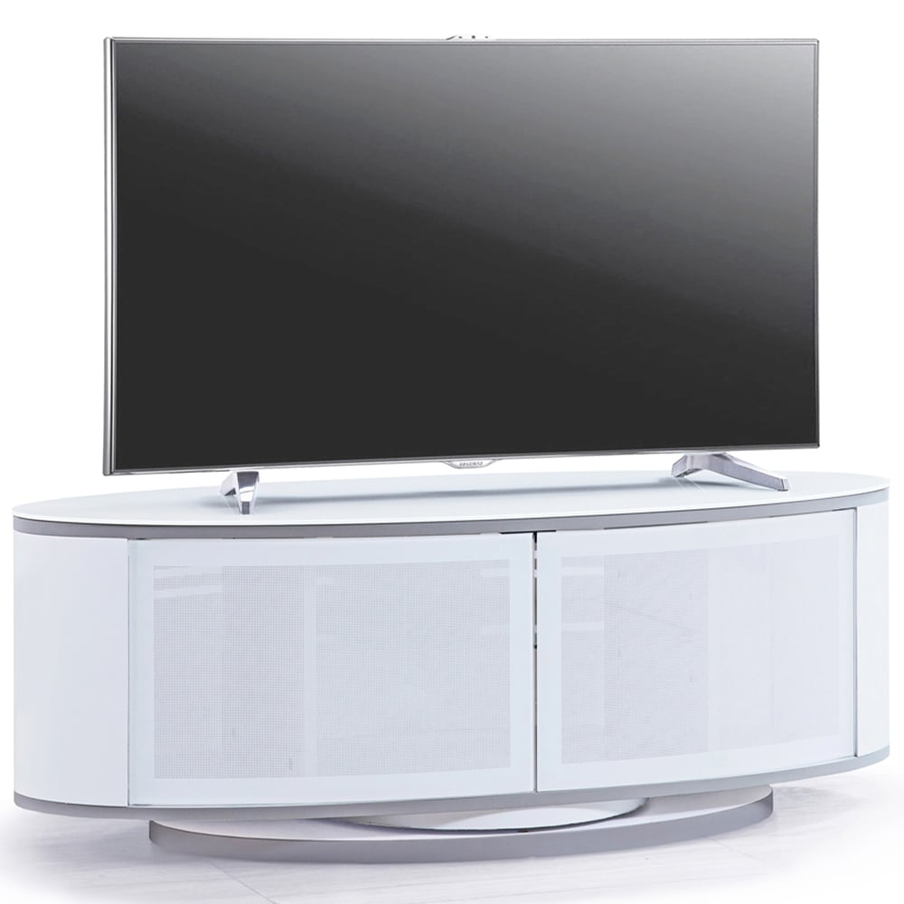 MDA Designs Luna 2 Door White TV Unit Image 4