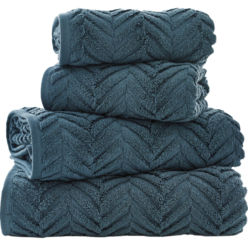 The Lyndon Company Catalonia Petrol Bath Towel Image