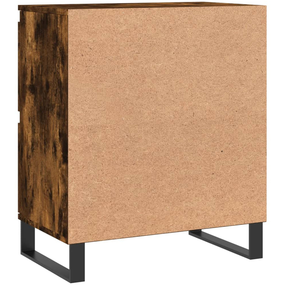 vidaXL 4 Door Smoked Oak Sideboard Image 8