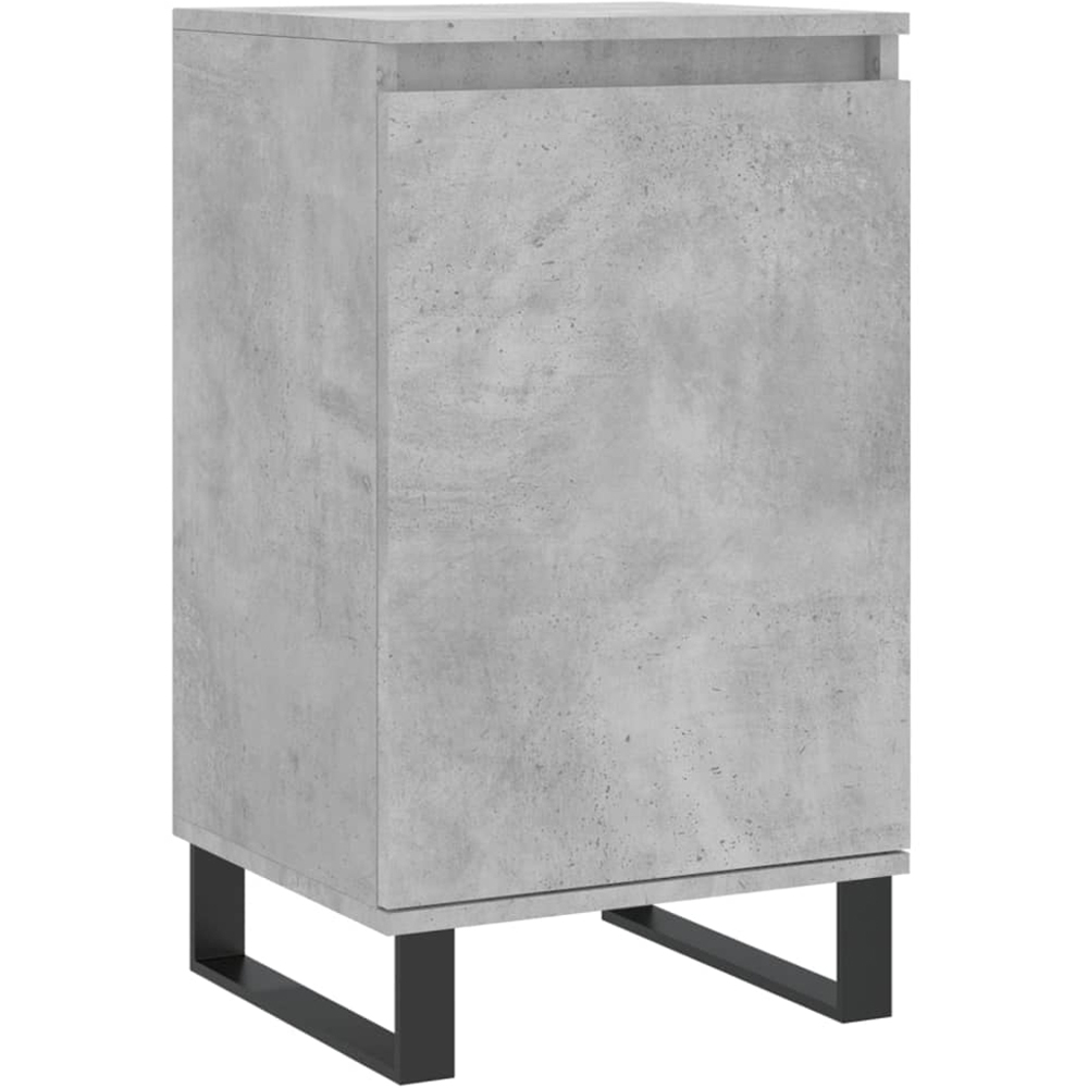 vidaXL Single Door Concrete Grey Sideboard Image 2