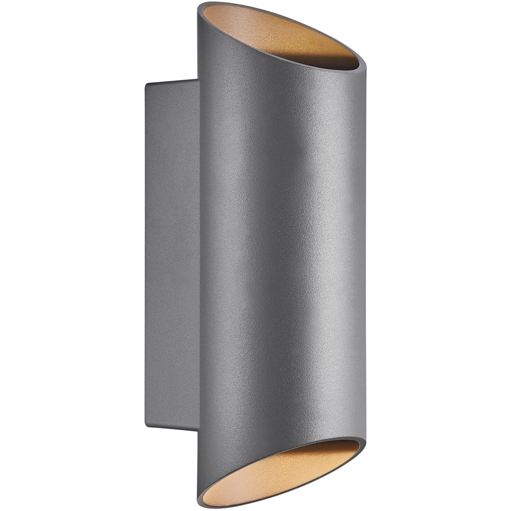 Nordlux Nico Round 22 Anthracite Wall Light Image 1