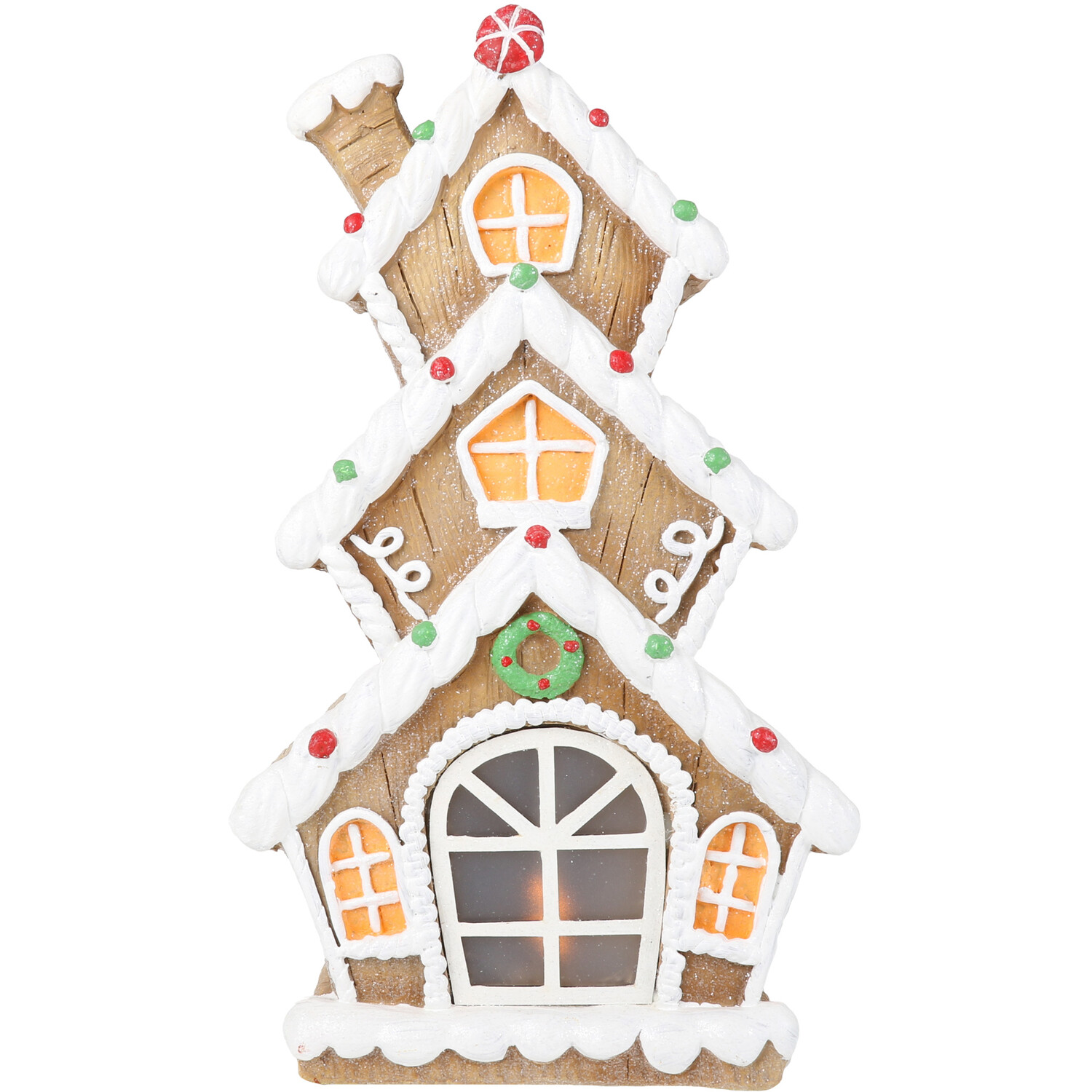 Novelty Tiered Gingerbread House - Brown Image 1