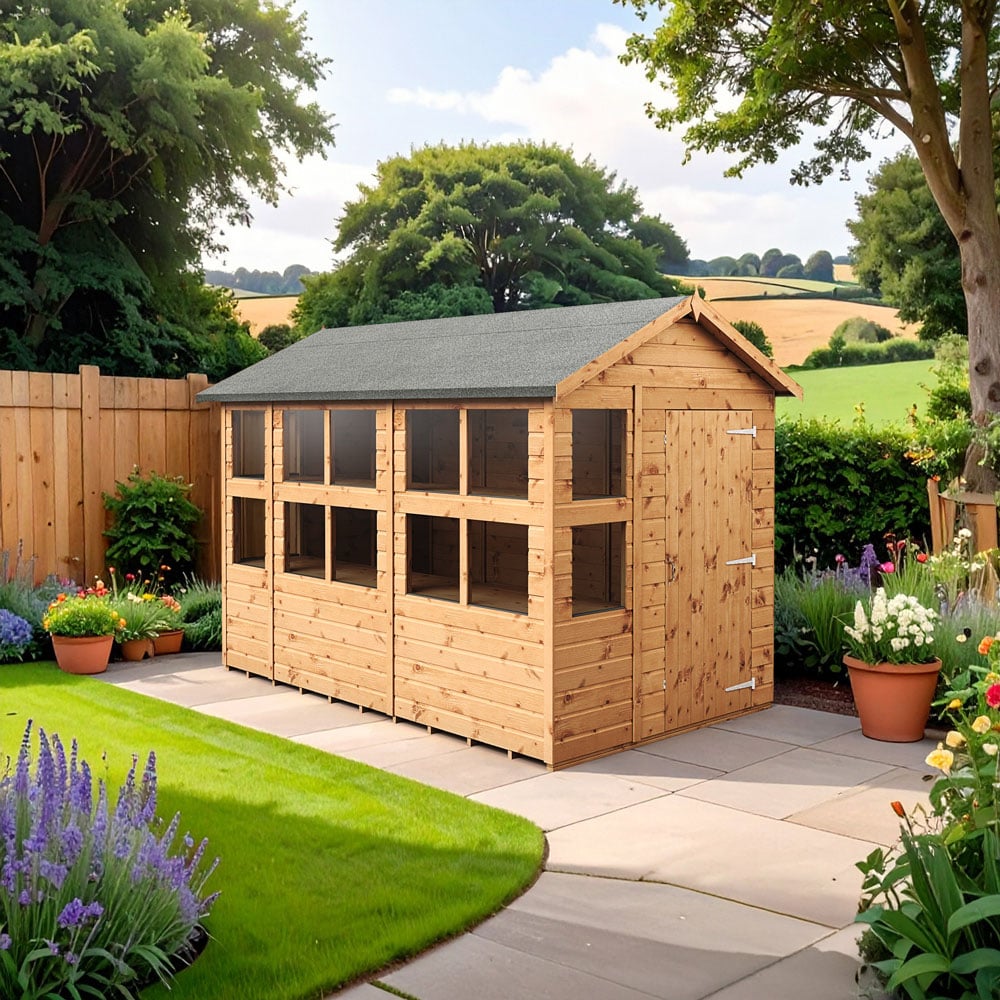 Empire Sheds 6 x 10ft Tongue and Groove Apex Potting Garden Shed Image 2