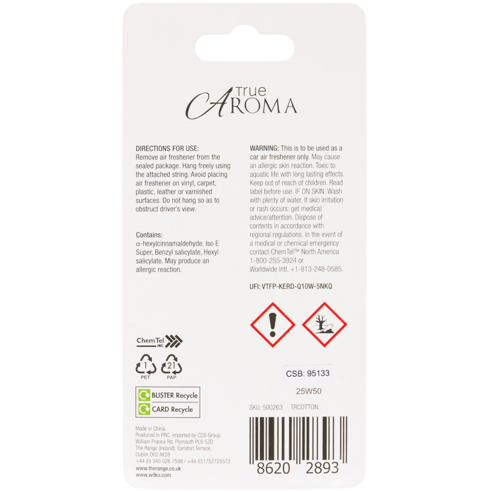 Hanging Jar Scented Air Freshener Fresh Cotton Image 2