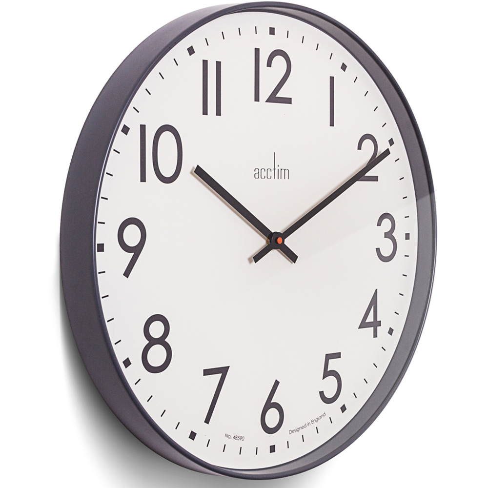 Acctim Ashridge Dark Grey Wall Clock 50cm Image 2
