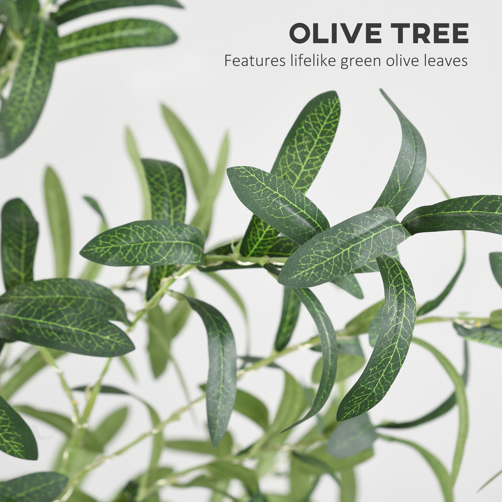 Everglow Warm White LED Light Up Artificial Olive Tree 6ft Image 5