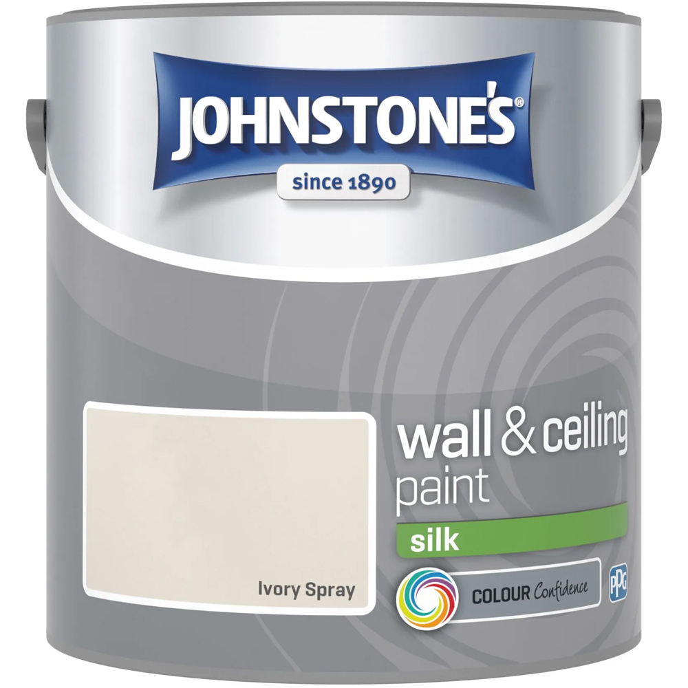 Johnstones Silk Emulsion Paint - Ivory Spray Image 2