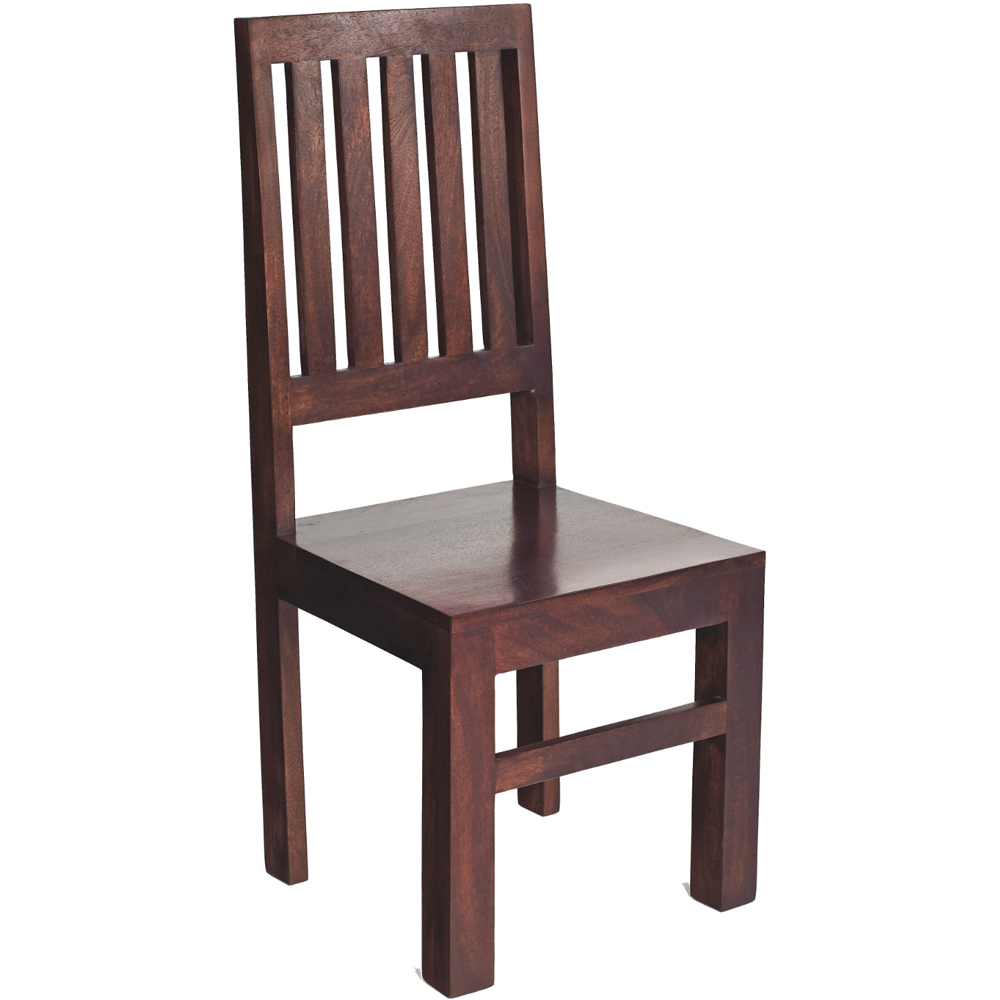 Brooklyn Nihash Toko Set of 2 Dark Mango Slat Back Chairs Image 3